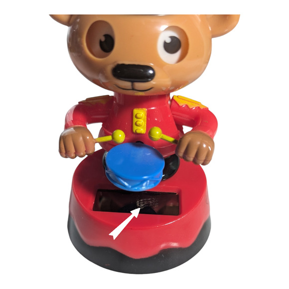 Solar Powered Dancing ~ Holiday ~ LITTLE DRUMMER BEAR ~ 2015 - Picture 2 of 6